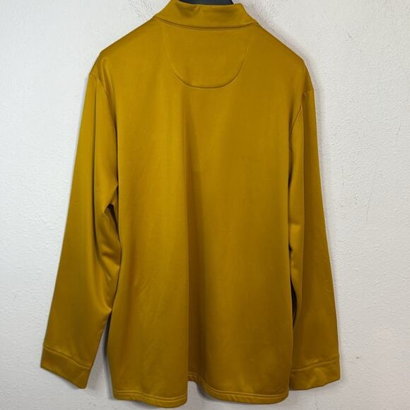Original Penguin Men Gold Zip Up Sweater with Standing Collar Size XXL - Picture 5 of 7